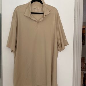 Nike Golf Dri Fit Shirt - 3XL Tan, Like New